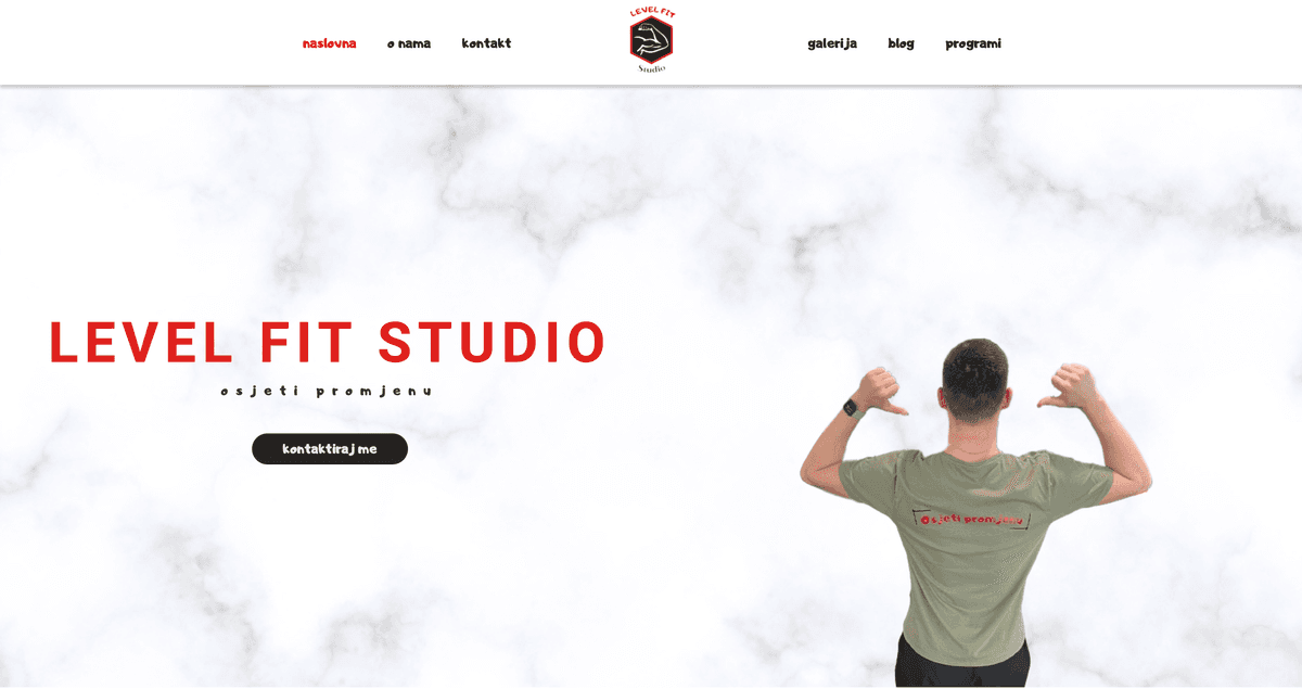 Fitness Web Stranica